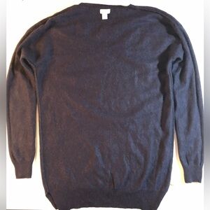 Halogen 100% Cashmere Navy V-Neck Sweater Small